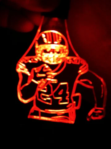 Nick Chubb LIGHTED NECKLACES WITH BROWNS LANYARD Cover