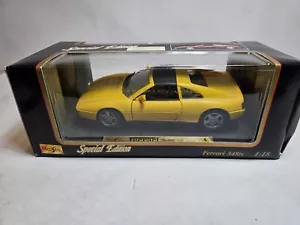 Maisto Special Edition 1990 Ferrari 348-ts gelb Diecast Auto Maßstab 1:18 - Bild 1 von 11