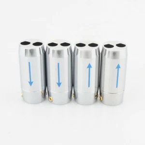 4pcs Silver Color Aluminum Speaker Cable Splitter 11mm 2*7mm - Picture 1 of 22
