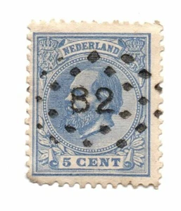 SCOTT #23 1872-88 NIEDERLANDE BRIEFMARKE GEBRAUCHT blau (a10) SG# 98 - Bild 1 von 1