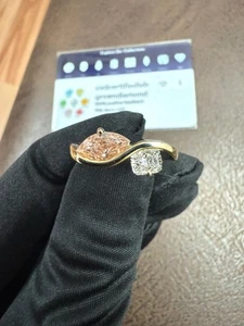 1.20 TCW Marquise Cushion Lab Grown Diamond Ring For Wedding Engagement 14 KT - Picture 1 of 10