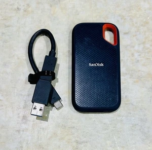SanDisk 1TB Extreme Portable SSD Model # SDSSDE61-1T00: Authentic & Tested! - Picture 1 of 2
