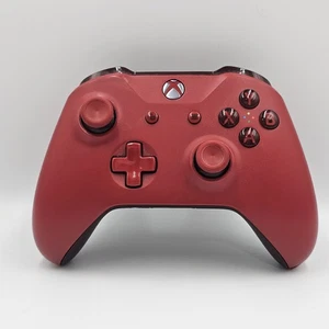 Mando Inalámbrico Xbox One Rojo Profundo Modelo 1708 Bluetooth Funciona Usado Para Piezas - Imagen 1 de 5