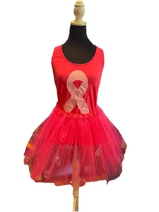 CAMISETA SIN MANGAS Y TUTÚ DE CONCIENTIZACIÓN SOBRE EL CÁNCER DE MAMA ¡Grande 75% GANAN KOMEN DONADAS! - Imagen 1 de 4