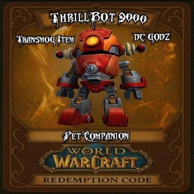 World of Warcraft - Thrillbot 9000 Pet Companion ✨️ 2024 Exclusive -Transmog TCG - Image 1 of 2