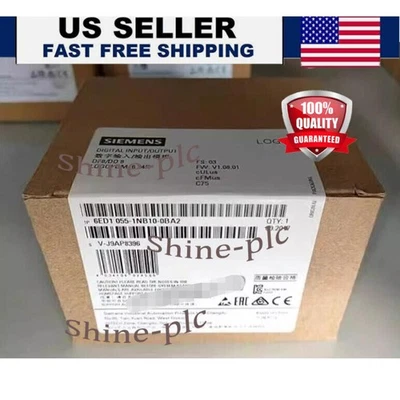 New Siemens 6ED1055-1NB10-0BA2 6ED10551NB100BA2  LOGO! DM16 24R expansion - Image 1 of 4