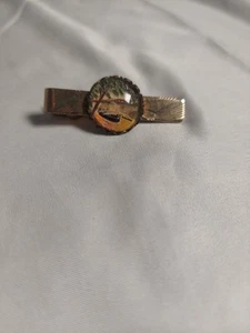 Vintage Krawattenklammer Clip Metall "Aloha Hawaii" Palme, Boot 2" - Bild 1 von 5