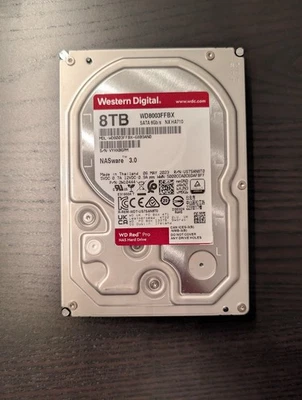SATA-Festplatte Western Digital WD Red Pro 8TB (WD8003FFBX) 5038 Bh - Bild 1 von 4