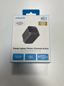 Anker Prime 67W Adattatore Caricatore da Parete USB C 3 Porte Ricarica GaN per iPhone/Galaxy - Foto 1 di 2
