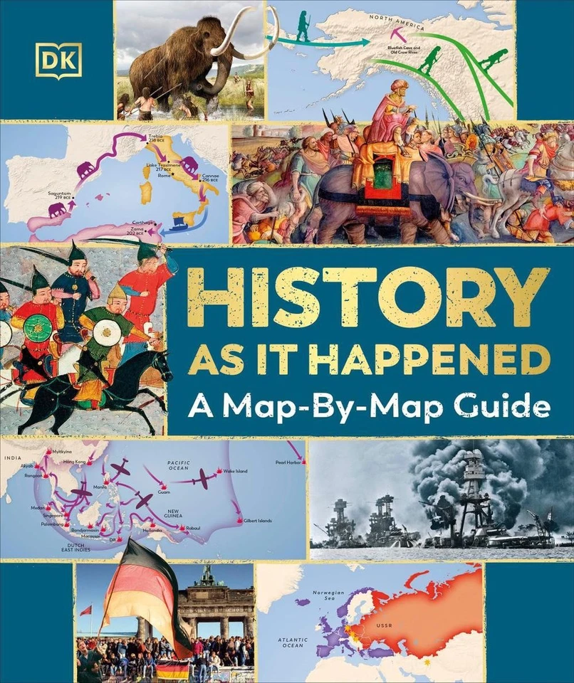 History as it Happened: A Map-by-Map Guide by DK Hardcover Book - Image 1 of 1
