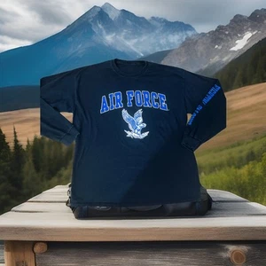 Air Force Academy Falcons Long Sleeve Tee XL Vintage Football Shirt Military Gym - Picture 1 of 24