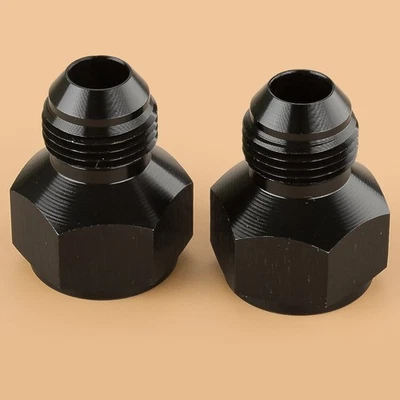 2x Female AN10 to Male AN8 Reducer Expander Hose Fitting Adapter Connector - Image 1 of 4