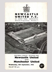Newcastle United v Manchester United 1965-1966 Division One 08/09/1965 - Picture 1 of 2