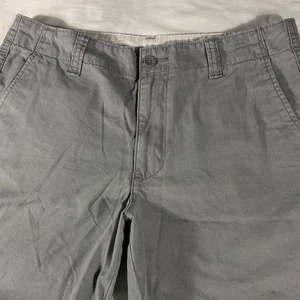 Pantalones cortos chinos Old Navy para hombre gris Lived In recto frente plano 9" - talla 33 - Imagen 1 de 10