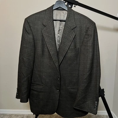 Blazer Gianfranco Ruffini S 41 Chaqueta a Cuadros 100% Lana de Cordero Tweed Italia Foto 1 de 4