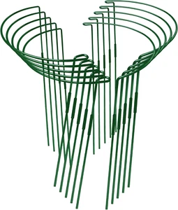 10-Pack Adjustable Height Plant Support Stakes- Sturdy, Rust-Resistant Plant Sup - Picture 1 of 12