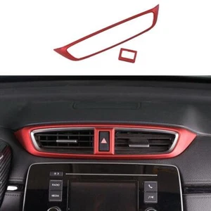 For Honda CRV CR-V 2017-2022 Matte Red Central Console Air Outlet Vent Trim 2PCS - Imagen 1 de 5
