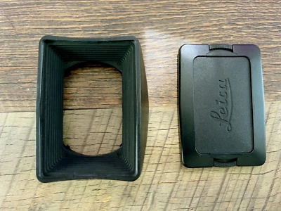 Leica 12546 Lens Hood  & 14302 lens cap for Elmarit-R 19mm F/2.8 v2 **MINT** - Image 1 of 4