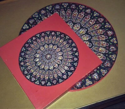 Notre Dame Cathedral NORTH ROSE GLASS WINDOW Round Jigsaw Puzzle COMPLETE - Image 1 of 2