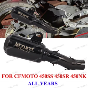 For CFMOTO 450SR 450SS NK 22-25 Motorcycle Exhaust Slip On 450SR Exhuast Muffler - Picture 1 of 5