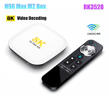 H96 Max M2 Android 13 TV Box RK3528 4G 32G/64G WiFi 6 H.265 4K HDR Media Player