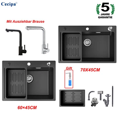 Granite sink kitchen sink with soap dispenser sink granite sink built - in sink - Image 1 of 4