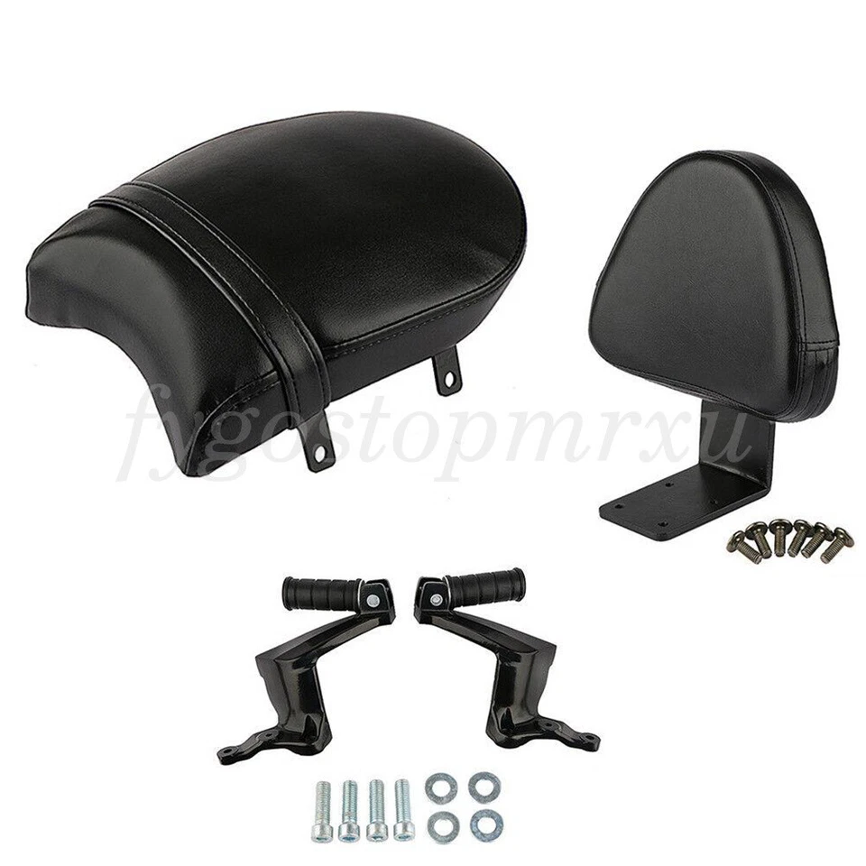 Respaldo trasero asiento negro estriberas pasajero Sissy para Victory High-Ball Vegas Foto 1 de 2