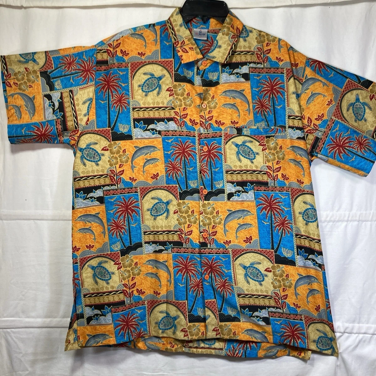 LA LEELA Men's Rainbow Pride Hawaiian Shirt – Unique Front Pocket & Lightweight Camp Shirt For Summer - View #8