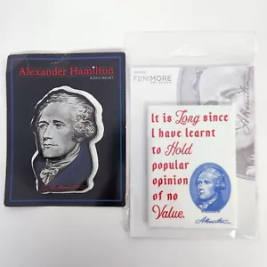 Alexander Hamilton 2 Fridge Magnet Set 2x3 Shaped Acrylic Popular Opinion Quote - Picture 1 of 3