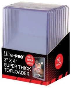 Toploaders Ultra Pro 3" x 4" transparentes súper gruesos 180PT - 10ct - Imagen 1 de 1