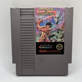 WIZARDS & WARRIORS cartuccia videogioco originale Nintendo NES testata autentica