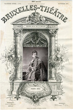 A. Delabarre, Bruxelles-Théâtre, Pauline Lucca (1841-1908), soprano Vintage albu