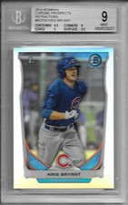 KRIS Chris BRYANT 2014 Bowman Chrome REFRACTORS RC Card BGS 9 MINT #'d / 500!!!