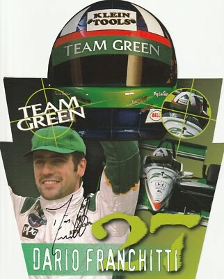 Tarjeta fotográfica de héroe Indianapolis 500 Indianapolis 2000 firmada por Dario Franchitti Indy Car Kool Race Foto 1 de 2