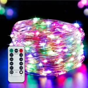 LUCI LED RGB 15M 150LED USB NATALE LUCINE DECORATIVE IP65 ADDOBBI NATALIZI - Foto 1 di 7