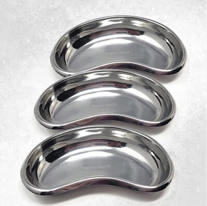 3× Surgical Kidney Tray Large (10") Dental Stainless Steel Premium Instruments - Picture 1 of 3