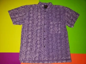 VINTAGE 80s HOBIE SURF SHIRT NEW WAVE BOYS L PURPLE 1980s HUNTINGTON BEACH STORE - Picture 1 of 7