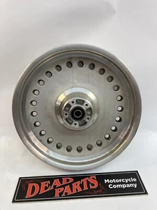 Llanta de rueda magnética delantera perforada sólida 17x3,50 Harley Fatboy FLSTF - Imagen 1 de 6