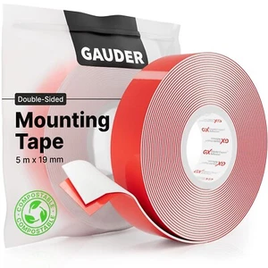 Double-Sided Mounting Tape (5 m x 19 mm) | Strong Double-Sided Tape Heavy Duty - Picture 1 of 4
