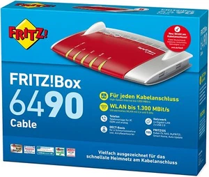 AVM FRITZ!Box 6490 Cable (2000 2778) WLAN AC + N Router "SEHR GUT" - Bild 1 von 4