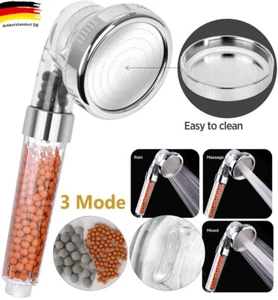 Duschkopf Handbrause Wasserspar Mit Lonenfilter &Kalkfilter Wassersparend DHL - Bild 1 von 16