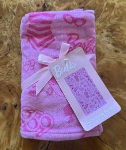 Toalla de Mano Retro Barbie Rosa Barbiecore 1959 Juego de 2 100% Algodón 16 X 28 💕 - Imagen 1 de 4