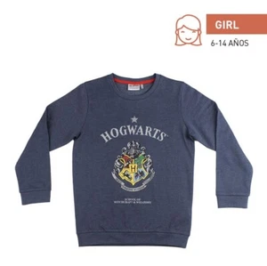 Harry Potter Fleece Sweatshirt - Hogwarts Crest Sweatshirt Sweater Girl Pig - Picture 1 of 7