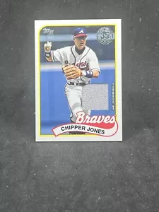 2024 Topps Series 1 Chipper Jones 1989 Topps Bat Relic #89BR-CJ Braves HOF - Picture 1 of 2