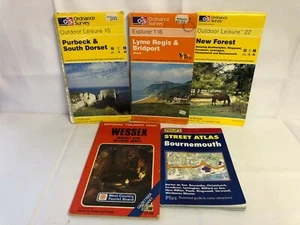 5 Ord,Survey & Other Bournemouth Purbeck Sth Dorset Lyme Regis New Forest Wessex - Foto 1 di 3