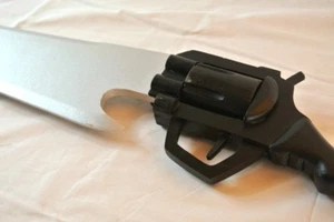 Final Fantasy Gunblade Wood Sword M 32” - Picture 1 of 4