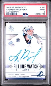 2014-15 SP Authentic Andrei Vasilevskiy Future Watch Auto Jsy #'ed 088/999 PSA 9 - Picture 1 of 1