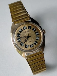 Vostok 2409A vergoldet seltenes Modell Vintage Original sowjetische Luxusuhr 70er Jahre - Bild 1 von 11