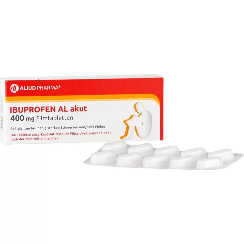 IBUPROFEN AL Akut 400mg - 50 Filmtabletten PZN 16894666 - Bild 1 von 1