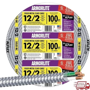 12 AWG 2 Conductor Copper Wire 20 Amp 600V Multi Strand Aluminum Cable New - Picture 1 of 4